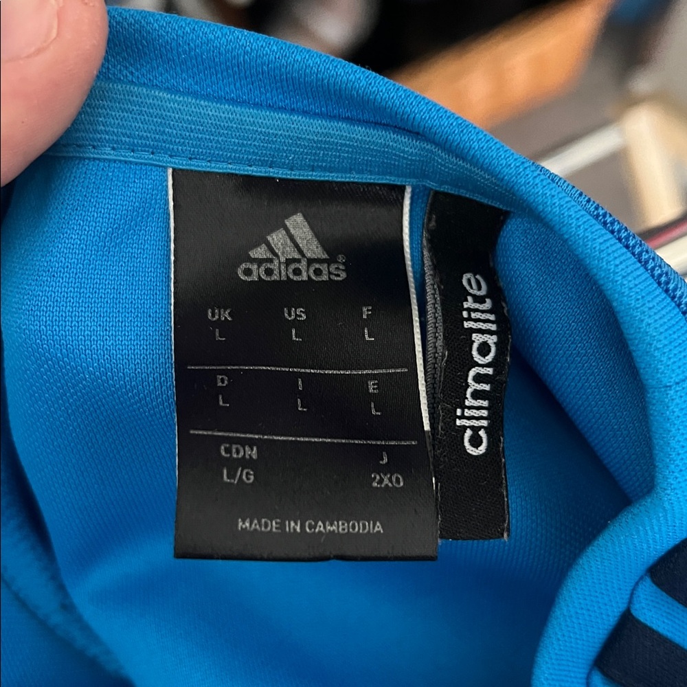 Adidas Blue Real Madrid Sweatshirt - Picture 3 of 3